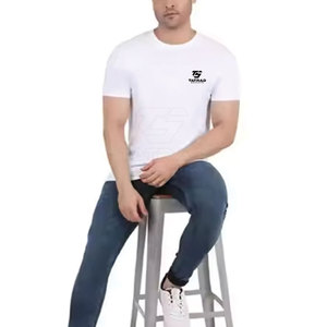 TATRAD SPORTS T-shirt musculaire personnalisé de haute qualité 100% coton toile manches courtes coupe régulière respirant service OEM prix - Product Image 3