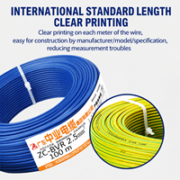 Cable Eléctrico Flexible con Aislamiento de PVC de 450/750V, Cable de Cobre Trenzado BVR para Instalación de Calefacción en Viviendas