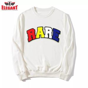 เสื้อสเวตเชิ้ตปักลายผ้าขนหนู แบบสั่งทำพิเศษ (OEM) ทรงโอเวอร์ไซส์ คุณภาพสูง ปักตัวอักษร คอกลม สำหรับผู้ชาย ปักโลโก้ด้วยไหมเชนิลล์ - Product Image 6