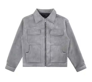 เสื้อแจ็กเก็ตผ้าแคนวาสแบบหนาสำหรับผู้ชายเสื้อแจ็กเก็ตทำงานผ้าฝ้ายขนาดใหญ่พิเศษระบายอากาศได้ดีสำหรับ2025 - Product Image 1