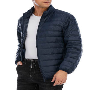 2024 <b>Winter</b> <b>Men's</b> Custom Size Puffer <b>Jacket</b> OEM New Design with Hooded Zipper Padded Coat Formal Style Lightweight <b>on</b> <b>Sale</b> - Product Image 2