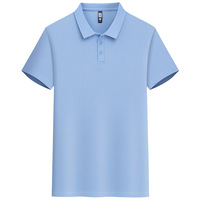 Camiseta de Verano para Hombre, Personalizada con Logotipo OEM, de Manga Corta, Tejida, Transpirable, Cómoda, Informal de Negocios, de Color Sólido