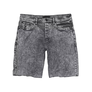 Pantalones cortos de mezclilla cómodos para hombre, venta al por mayor, pantalones cortos informales de algodón estampado lavado ácido, pantalones cortos para hombre con logotipo personalizado - Product Image 1