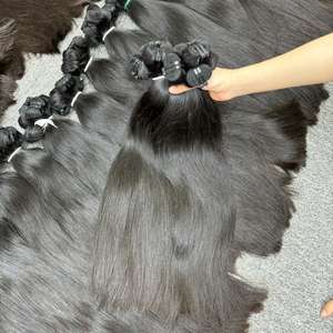 ผมตรงธรรมชาติเป็นเส้นผมแท้100% ผมคนจากเวียดนามผมดิบหนึ่งผู้บริจาค - Product Image 1