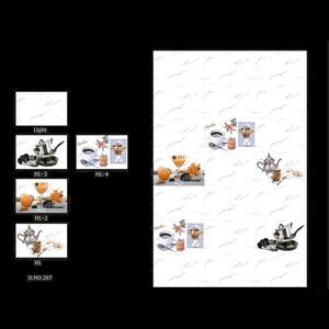 Céramique design multicolore avec base de couleur blanche carreaux muraux émaillés 30x45cm - Product Image 6