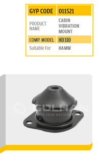 MONTAJE DE VIBRACIÓN DE CABINA DE GOMA PARA HAMM HD 110 HD110 HD-110 - Product Image 3