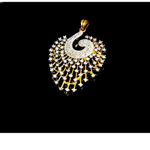 Épingle à cheveux de mariée en diamant blanc motif paon - Product Image 6