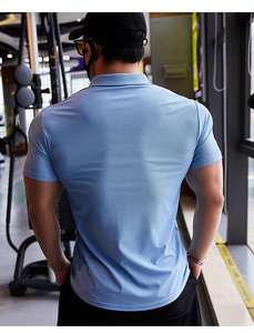 T-shirt polo grande taille haute qualité très vendu pour homme avec logo imprimé sur mesure en coton et polyester à motif uni pour polo OEM - Product Image 3