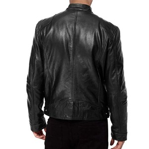 Wholesale Customized High Quality Genuine <b>Leather</b> <b>Jacket</b> for Men High Fashion Wear with <b>Long</b> Sleeves University <b>Leather</b> <b>Jacket</b> - Product Image 2
