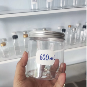 Frasco de crema de plástico transparente en polvo de 600ml y 700ml, tarros de miel para alimentos para mascotas, tarro contenedor de mantequilla corporal con tapas, fábrica de Vietnam - Product Image 3