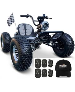 รถโกคาร์ทออฟโรดไร้แปรงถ่าน Original Zy-liathor 72V รุ่น Peak 10.8kW ความเร็วสูงสุด 62 ไมล์ต่อชั่วโมง ระบบขับเคลื่อนเพลา ระบบไฮดรอลิกคู่ ยางขนาด 19x7-8 สำหรับวัยรุ่นและผู้ใหญ่ - Product Image 3