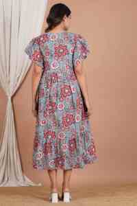 Robe de maternité en coton indien imprimé à la main pour femmes, tunique de maternité, robe d'hôpital, vêtements en gros - Product Image 6