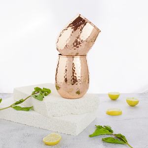 Vente en gros de koi en vrac Verre à boire en cuivre antique de 400ml pour vaisselle de luxe Gobelet en verre en cuivre martelé koi - Product Image 1