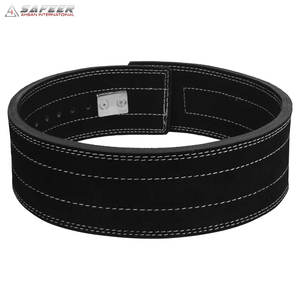 Cinturón de Cuero para Entrenamiento de Potencia, Cinturón de Levantamiento de Pesas con Hebilla de Palanca, Cinturón de Powerlifting con Logotipo Personalizado - Product Image 3