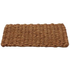 Paillasson décoratif en corde, adapté aux espaces d'entrée intérieurs et extérieurs, avec finition naturelle et design classique - Product Image 5