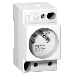 Per SCHNEIDER Electric A9A15306 Presa DIN IPC 2P+E 16A 250VAC NFC 15100 Accessorio di Alimentazione Standard Francese - Product Image 1