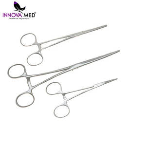 Pinces Kelly en acier inoxydable de haute qualité pinces droites et incurvées pour usage médical Base d'instruments chirurgicaux durables - Product Image 4