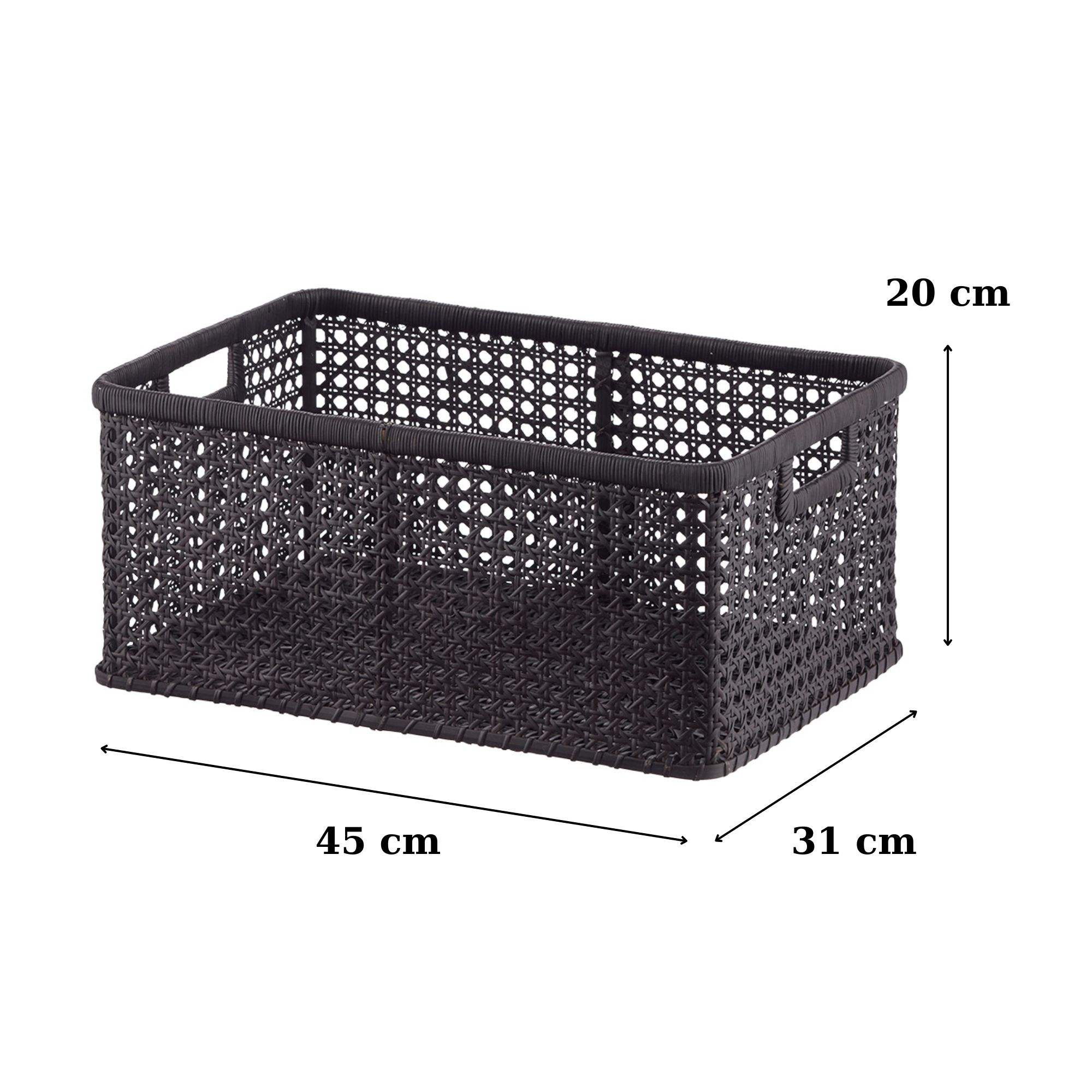 Negro: 45x31x20 cm