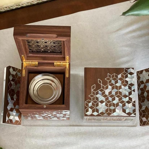 Nouveau design luxueux de haute qualité incrusté de serpillière brûleur d'encens en bois pour la décoration de la maison brûleur d'encens de voiture en provenance du Vietnam - Product Image 5