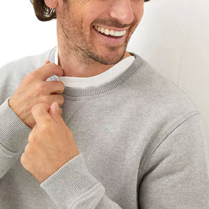 Nueva llegada de los hombres de gran tamaño de ropa informal de etiqueta privada personalizada sudaderas de lana impermeable impreso de punto de manga larga - Product Image 4