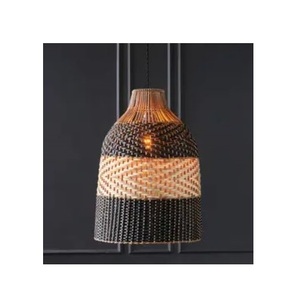 Cortina de lámpara colgante de ratán, diseño personalizado, candelabro decorativo de ratán, Sombra e iluminación con diseño creativo tejido - Product Image 1