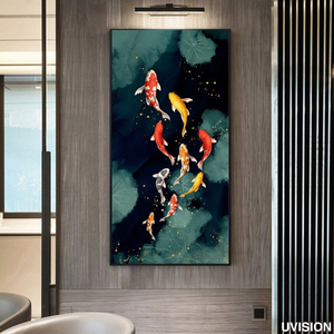 Impression UV sur verre, art mural décoratif |   Panneaux de verre imprimés UV personnalisés pour la décoration intérieure |   Œuvre d'art en verre personnalisée - Product Image 2