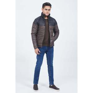 Mens ACHILLE Puffer Parka Winter <b>Jacket</b> Hooded with Zipper Closure Waterproof Decorated Print Polyester Cotton Filling Material - Product Image 4