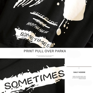 Sudadera con capucha Unisex para hombre con estampado Vintage Hip Hop gráfico estilo sólido manga larga polar pulóver Casual Streetwear para otoño - Product Image 4