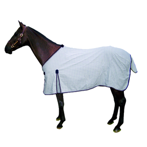 Manta de Verano para Caballo con Cuello, Diseño Australiano a Cuadros |   Manta Ligera, Transpirable y Estable para Exteriores - Product Image 1