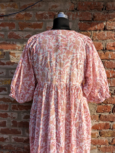 Vestido de verano con estampado de bloques a mano | Vestido de algodón | Estampado floral | Hecho a mano - Product Image 5