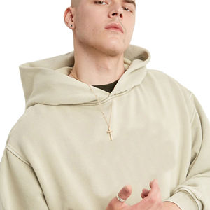 Pulls à capuche en polaire premium 100% pour hommes Vêtements d'hiver surdimensionnés de grande taille Techniques teintes unies - Product Image 5