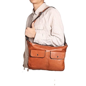 Bolso Bandolera de Piel Sintética PU Impermeable, Estilo Vintage, Gran Capacidad, para Hombre - Product Image 3