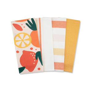 Best Selling <b>Embroidered</b> Customized Design 100% Pure Cotton Kitchen Dish <b>Towels</b> Indian Supplier - Product Image 5