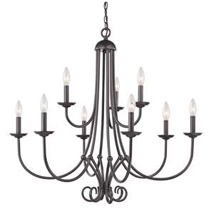 Elegant Design Chandelier <b>Black</b> Color Metal Iron Unique Modern Design Home Indoor <b>Lighting</b> Decorative Supplies Custom Finishes - Product Image 1