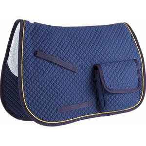 Tapis de selle de cheval en cuir de saut personnalisé en gros de haute qualité avec rembourrage doux et doublure polaire pour l'équitation - Product Image 5