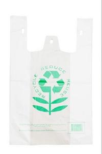 Sacs d'épicerie en plastique transparents PE Sacs de remerciement de supermarché réutilisables pour les affaires Soyez prêt à exporter - Product Image 3