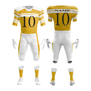 Conjunto de camiseta de fútbol americano hecho a medida para equipo universitario Club deportivo Material duradero de secado rápido OEM ODM Factory - Product Image 1