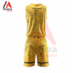Uniforme de basket-ball personnalisé de haute qualité vêtements de sport tissu en polyester personnalisé 180 g/m² ensembles d'uniformes de basket-ball pour hommes - Product Image 3