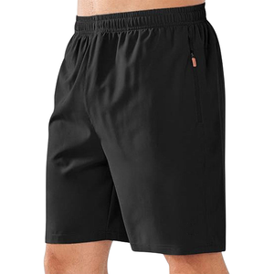 Shorts mi-longs tricotés chauds pour hommes, couleur unie, haute qualité, respirants, pour la gym, le fitness, les entraînements décontractés, la course à pied, séchage rapide, en tissu de laine élastique - Product Image 1