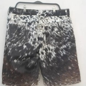 Pantalones Cortos de Cuero Vacuno para Hombre de Primera Calidad, Transpirables y Cómodos, Nuevo Estilo, Diseño Único, Pantalones Cortos de Cuero Vacuno para Hombre OEM - Product Image 3