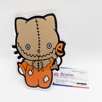 Horror Kitty Carreaux de cils personnalisés Palette Extension de cils de marque privée Tuile de cils magnétique Outils de cils en acrylique durable