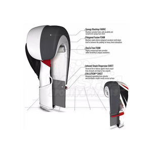 Guantes de boxeo para hombre de cuero sólido ligero con logotipo personalizado 2024 para práctica de artes marciales con servicio OEM - Product Image 4