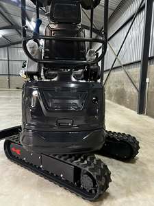 Miniexcavadora Negra Usada 2026 de 1.8 Toneladas, Microexcavadora Compacta con Orugas y Cucharón para Construcción Agrícola - Product Image 6