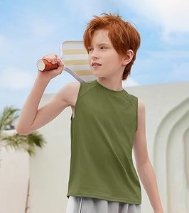 Camiseta sin Mangas para Niños, Cuello Redondo, Personalizable con Logotipo, al por Mayor, OEM, Transpirable - Product Image 2