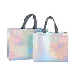 Recién llegado, bolsos de mano de lona de algodón reutilizables con bolsillo, bolso de compras para mujer, bolso de hombro para almacenamiento - Product Image 5