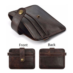 Portefeuille Carteira personnaliser la conception mince porte-monnaie porte-monnaie ID porte-carte de crédit court en cuir personnalisé mince portefeuille pour hommes - Product Image 4