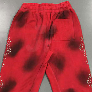 Pantalones ajustados para hombre de Venta caliente con detalle de diamantes de imitación ropa informal cómoda patrón recto de moda al por mayor - Product Image 5