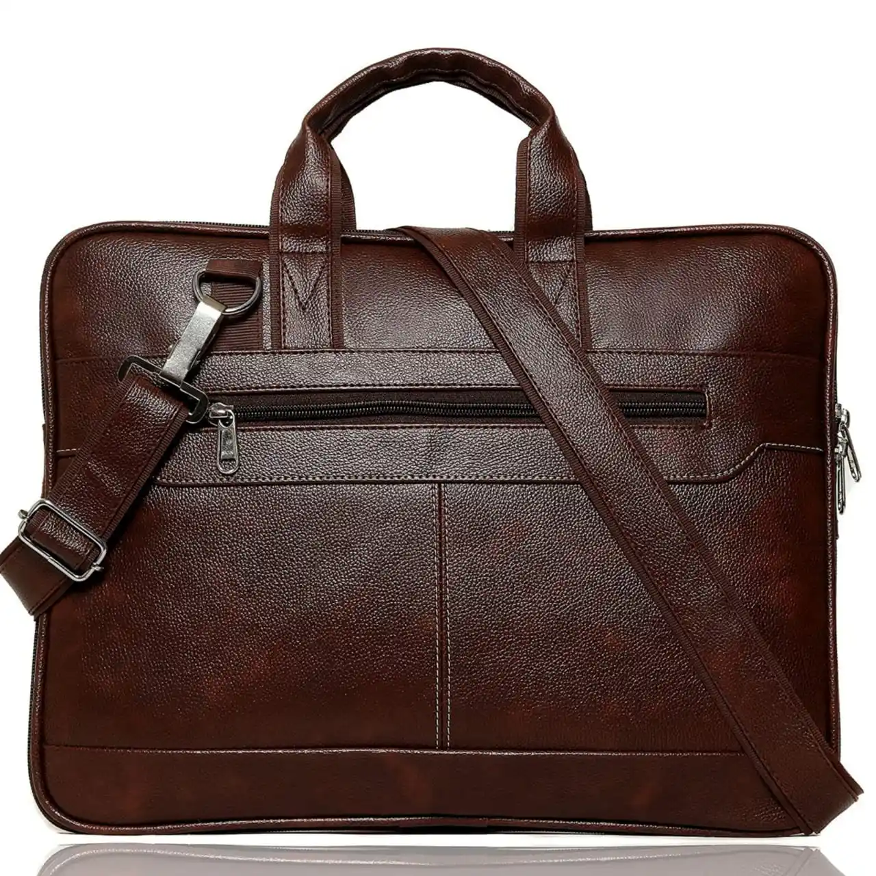 Men's carry-on document leather bag Vintage cross-body handbag Leather sling briefcase Laptop case Men's business bag