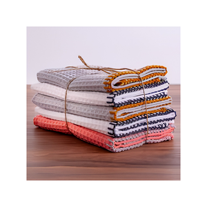 Paño de Cocina JAI de Algodón Estampado Azul, Ultra Suave, Duradero, de Secado Rápido, 100% Algodón Orgánico con Certificado GOTS, Bordado - Product Image 5
