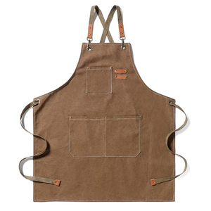 Tablier en coton sans manches de style japonais personnalisé de haute qualité lavable imperméable et durable pour le nettoyage réutilisable - Product Image 5
